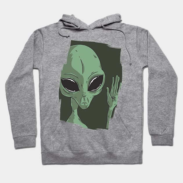 Alien Hoodie by HBfunshirts